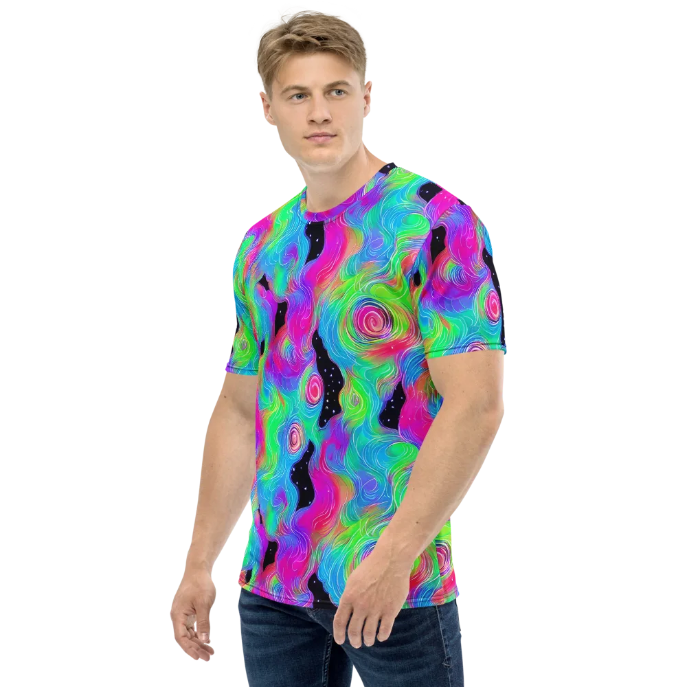 Vivid Infinity on Men's Crew Neck T-Shirt — Left