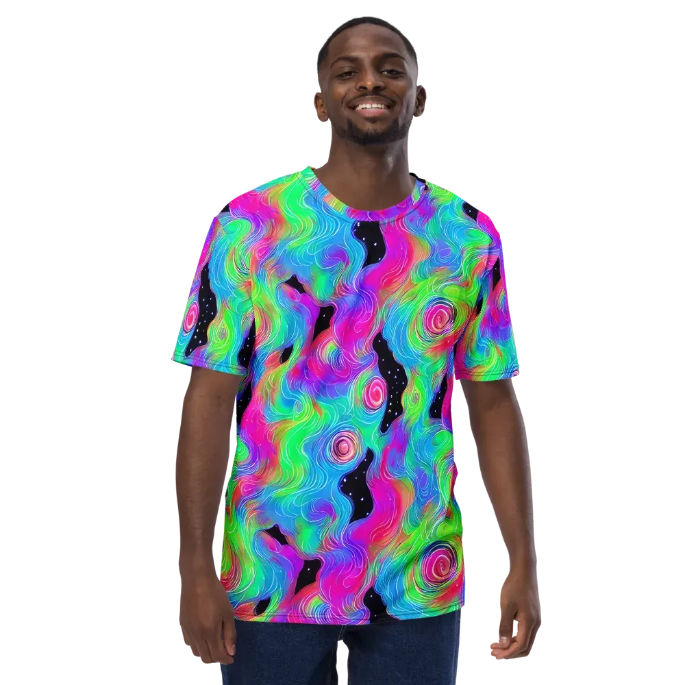 Vivid Infinity on Men's Crew Neck T-Shirt — Front