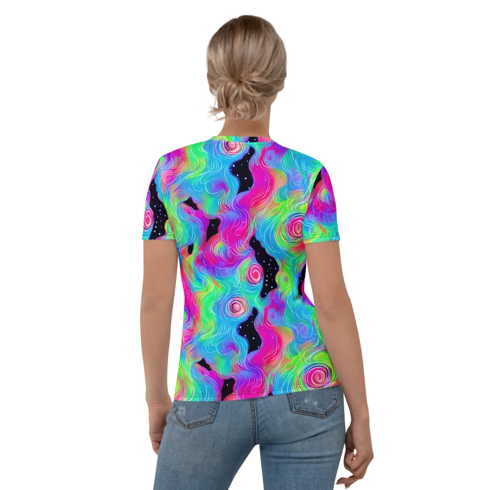 Vivid Infinity on Women's Crew Neck T-Shirt — Back