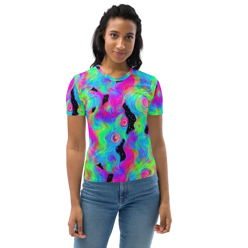 Vivid Infinity on Women's Crew Neck T-Shirt — Front