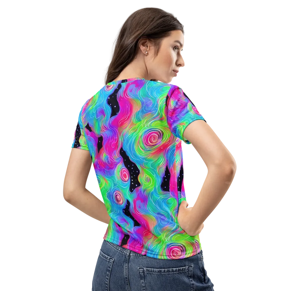 Vivid Infinity on Women's Crew Neck T-Shirt — Back
