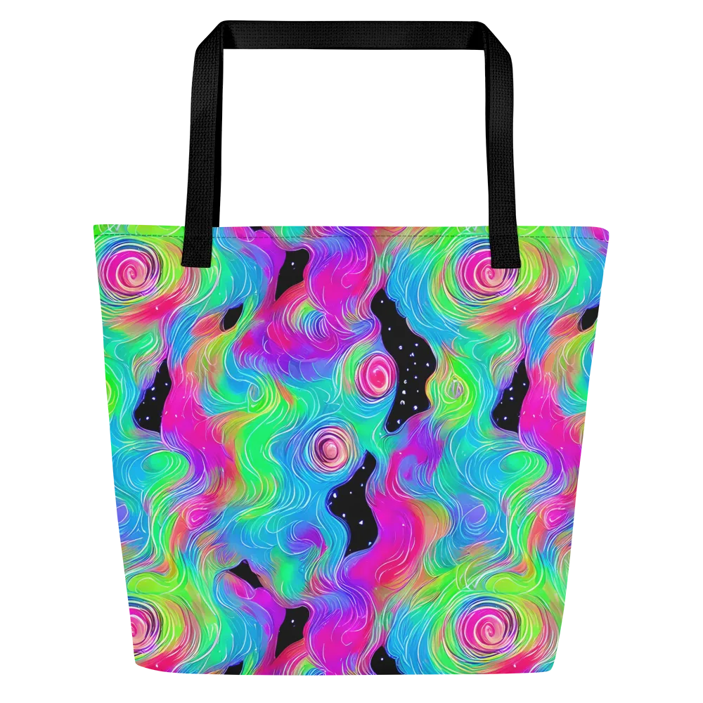 Vivid Infinity on Large Tote Bag W/ Pocket — Front