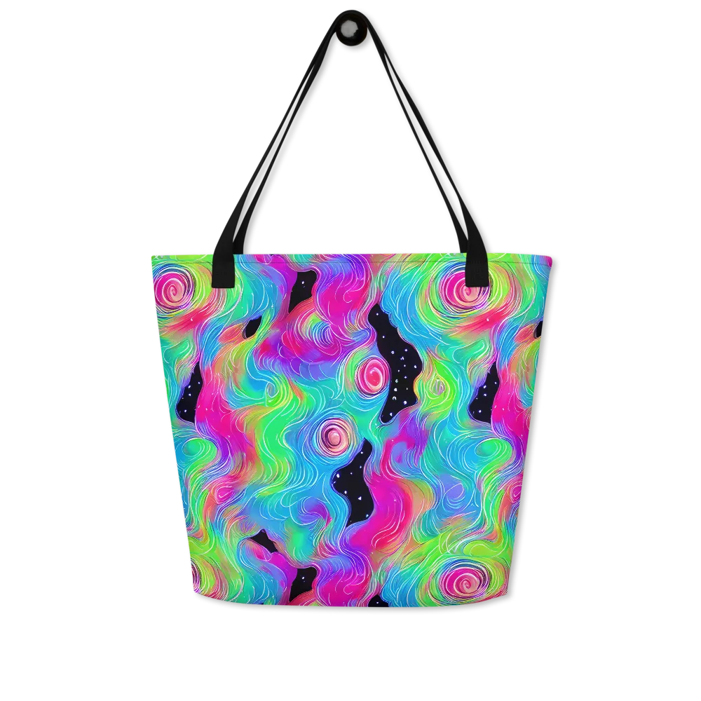 Vivid Infinity on Large Tote Bag W/ Pocket — Front
