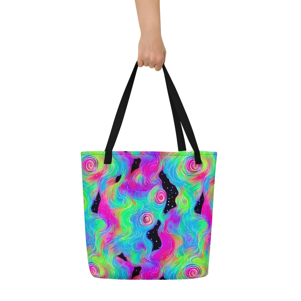 Vivid Infinity on Large Tote Bag W/ Pocket — Front