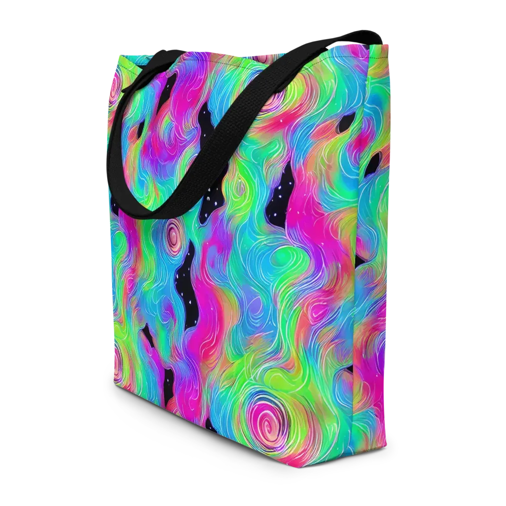 Vivid Infinity on Large Tote Bag W/ Pocket — Front