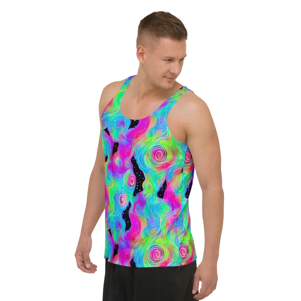 Vivid Infinity on Men's Tank Top — Left Front