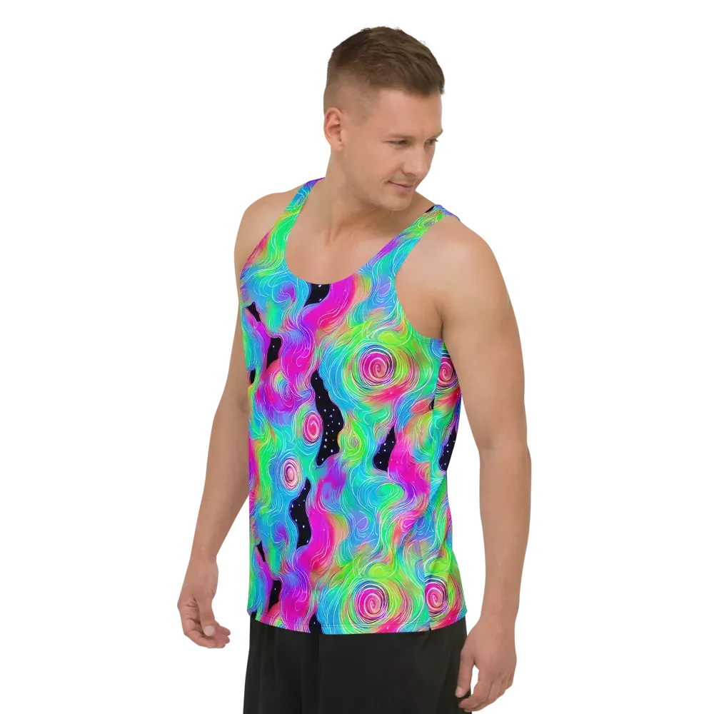 Vivid Infinity on Men's Tank Top — Left Front