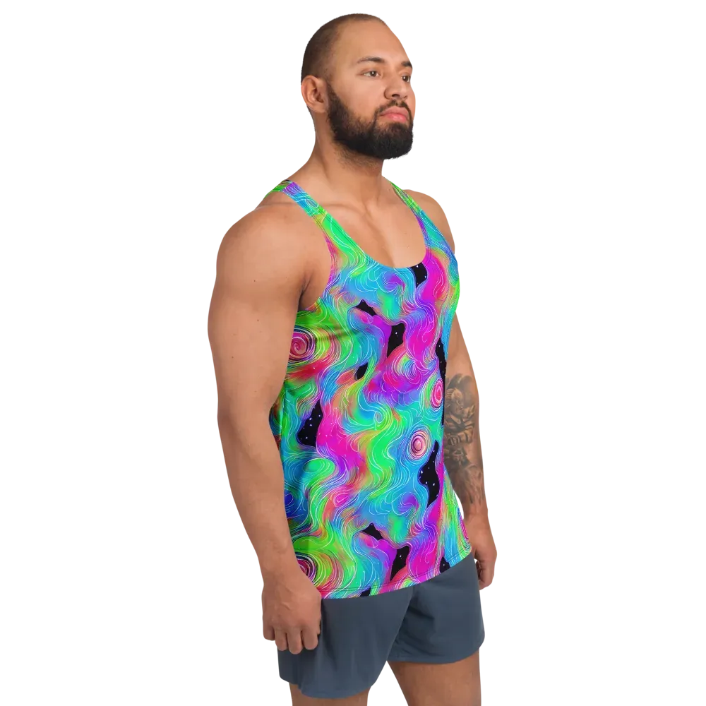 Vivid Infinity on Men's Tank Top — Right Front