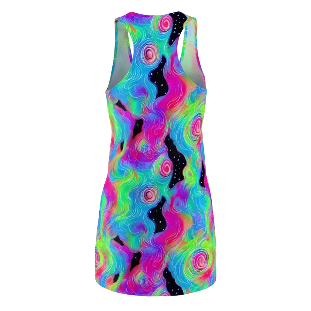 Vivid Infinity on Racerback Dress — Back