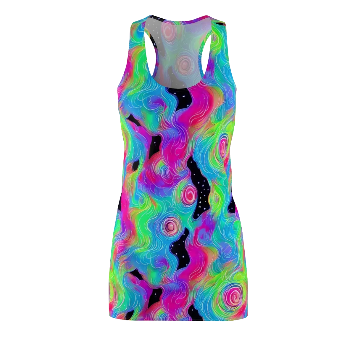 Vivid Infinity on Racerback Dress — Front