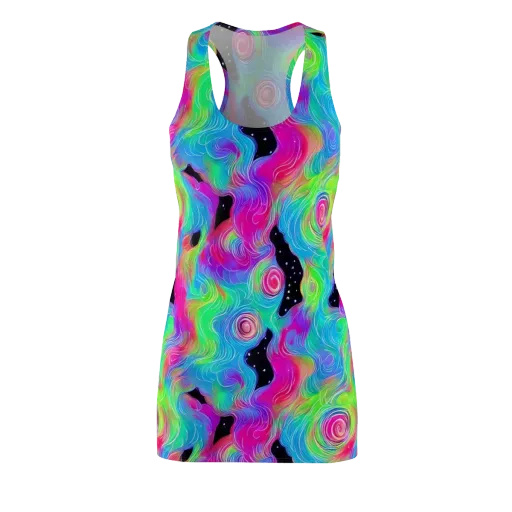 Vivid Infinity on a Racerback Dress