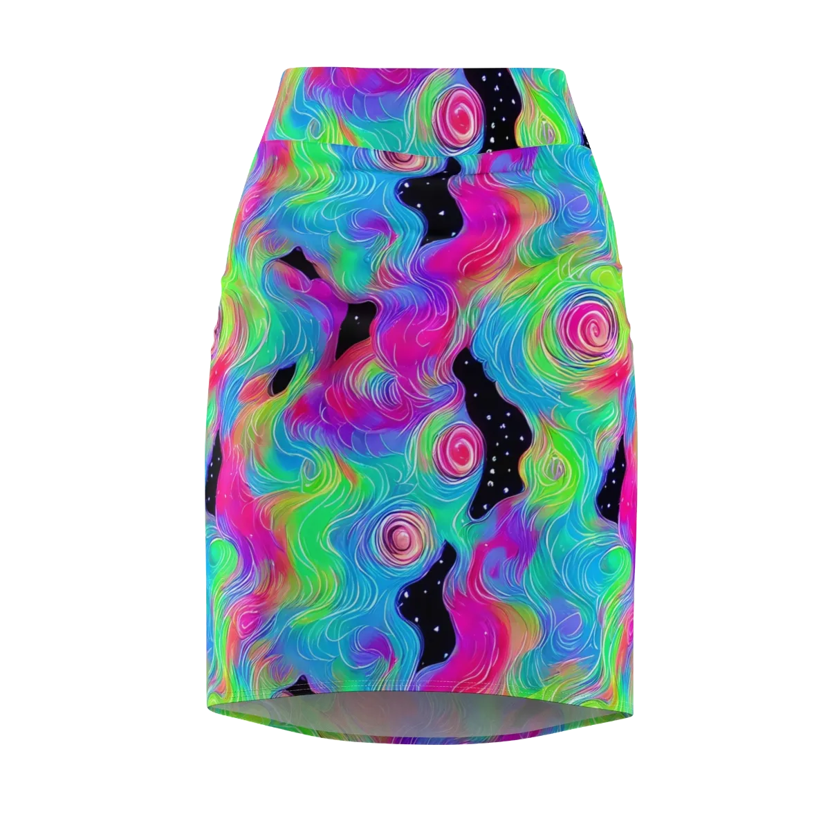 Vivid Infinity on Pencil Skirt — Front