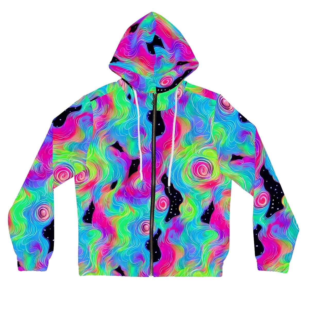 Vivid Infinity on Women's Full-Zip Hoodie — Front