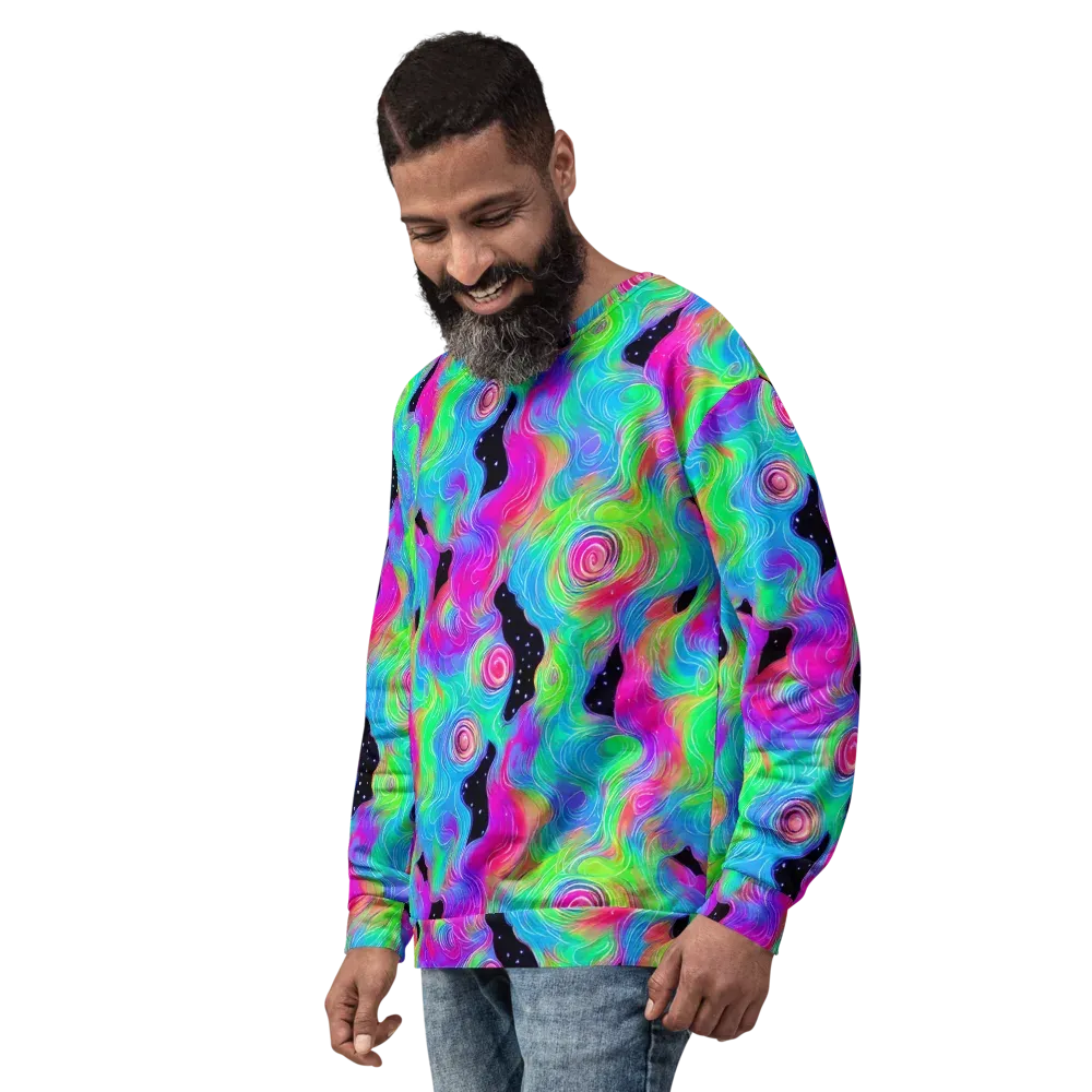 Vivid Infinity on Sweatshirt — Left Front
