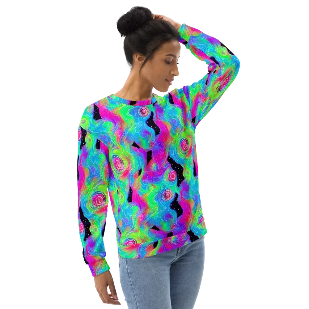 Vivid Infinity on Sweatshirt — Right Front