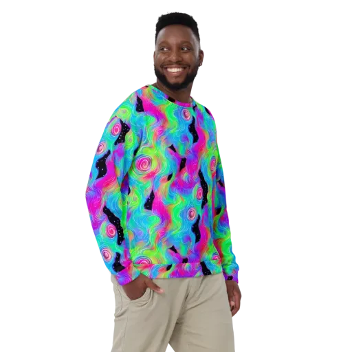 Vivid Infinity on a Sweatshirt