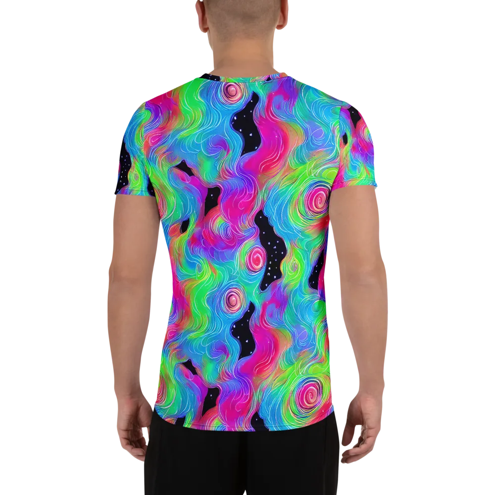 Vivid Infinity on Men's Athletic T-Shirt — Back