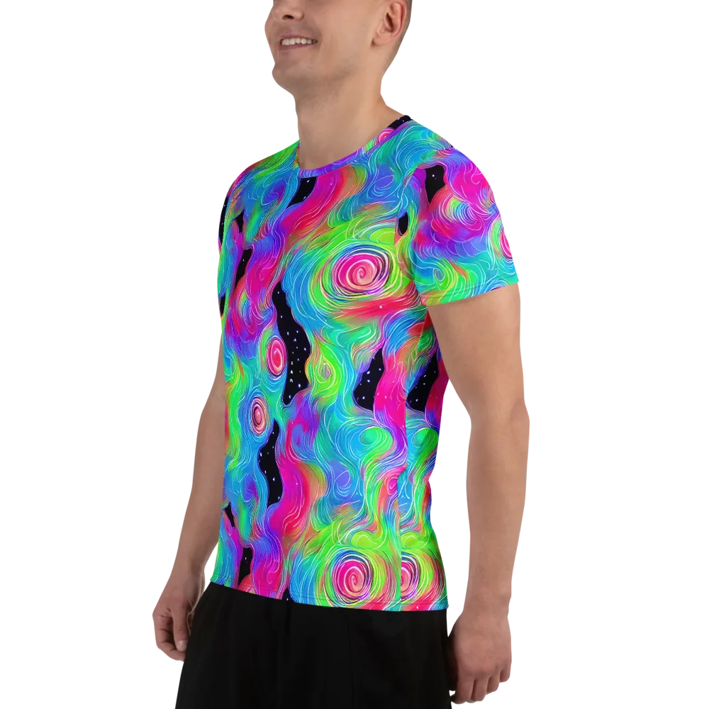 Vivid Infinity on Men's Athletic T-Shirt — Left
