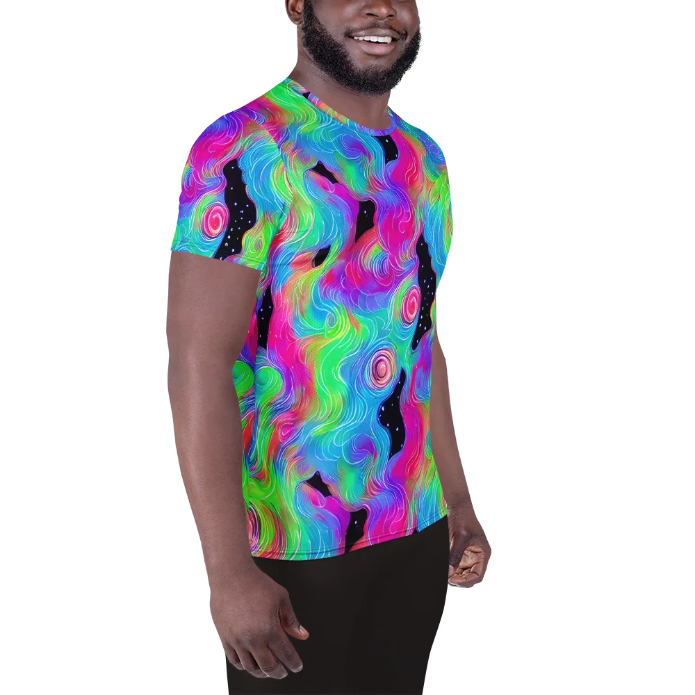 Vivid Infinity on Men's Athletic T-Shirt — Right