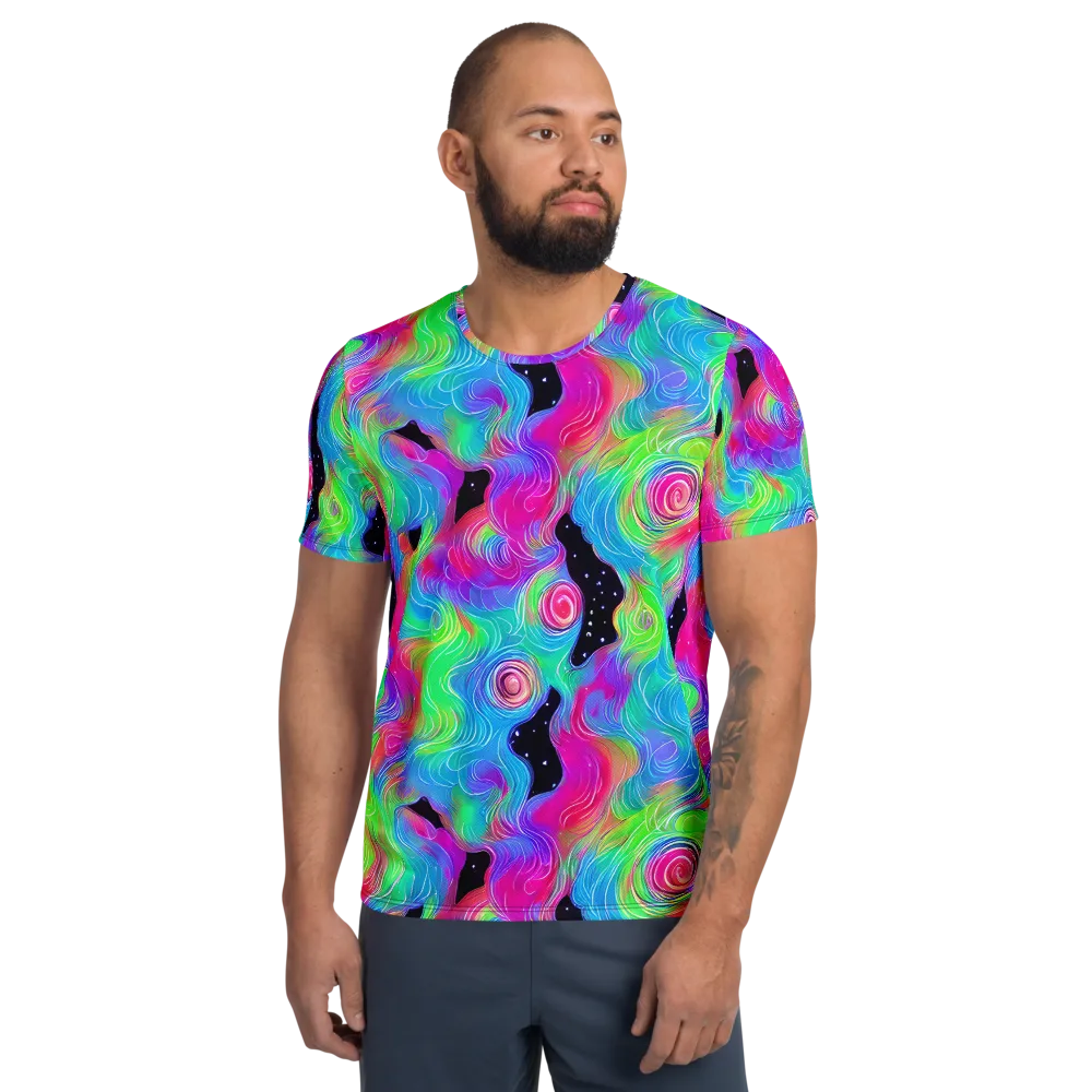 Vivid Infinity on Men's Athletic T-Shirt — Front