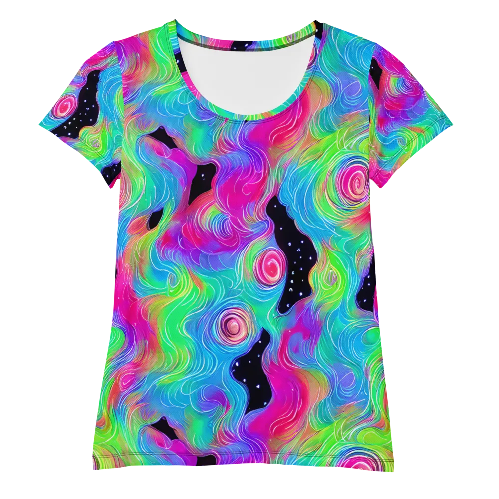Vivid Infinity on Women's Athletic T-Shirt — Front