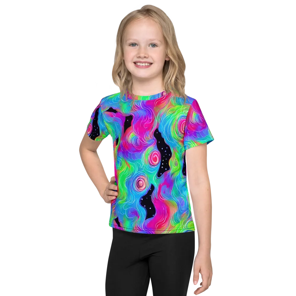 Vivid Infinity on Kids Crew Neck T-Shirt — Front