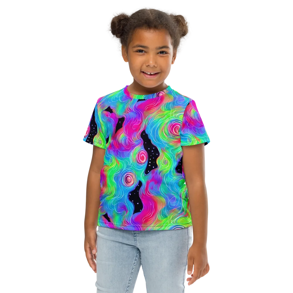 Vivid Infinity on Kids Crew Neck T-Shirt — Front