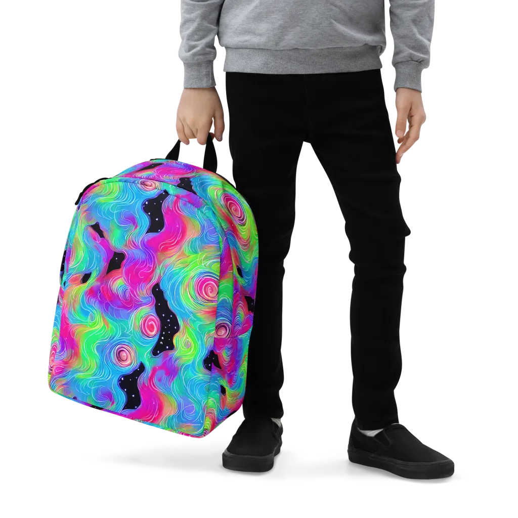 Vivid Infinity on Minimalist Backpack — Zoomed-in
