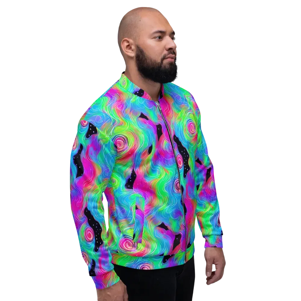 Vivid Infinity on Bomber Jacket — Right