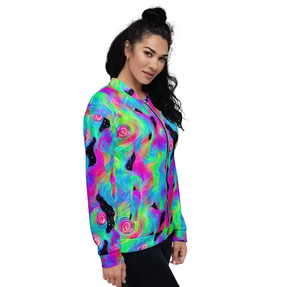 Vivid Infinity on Bomber Jacket — Right