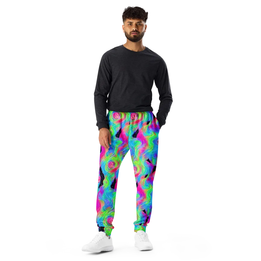 Vivid Infinity on Men's Joggers — Front