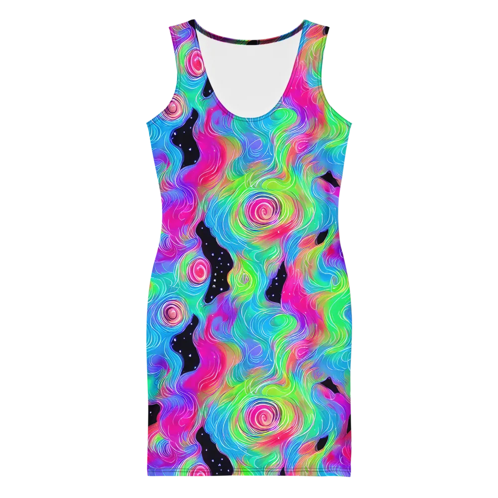 Vivid Infinity on Bodycon Dress — Front