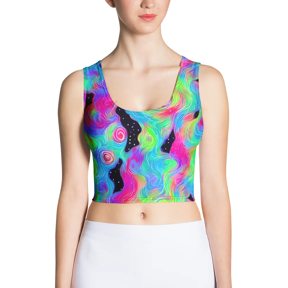 Vivid Infinity on Crop Top — Front