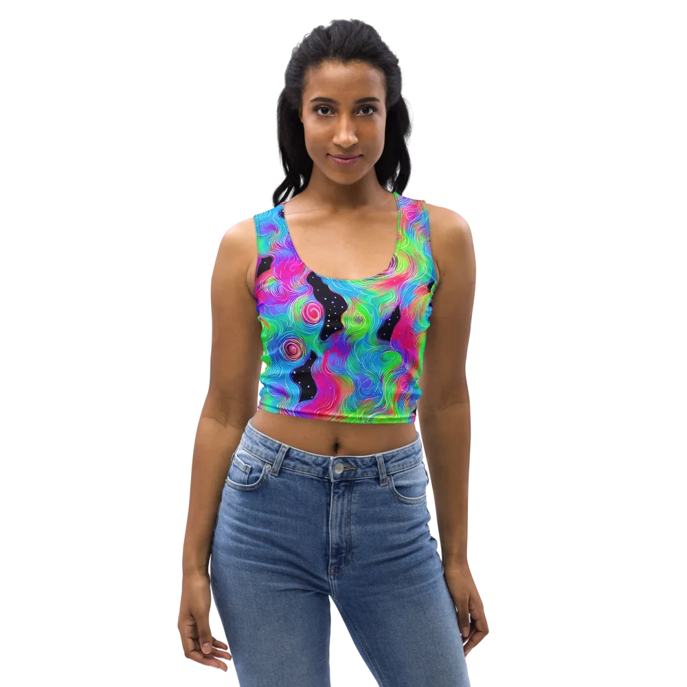 Vivid Infinity on Crop Top — Front