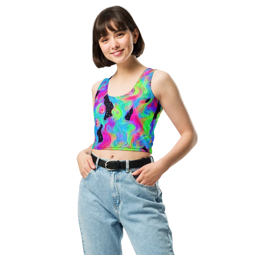Vivid Infinity on Crop Top — Front