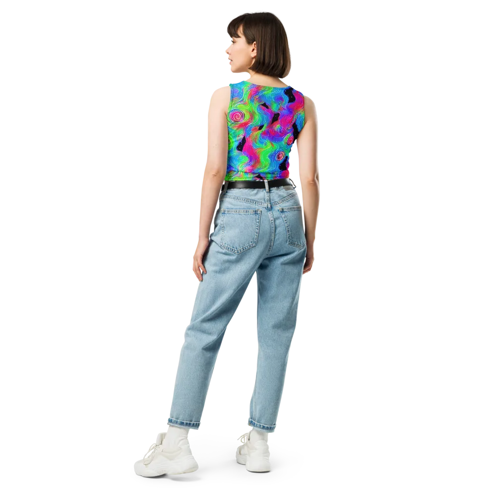 Vivid Infinity on Crop Top — Back