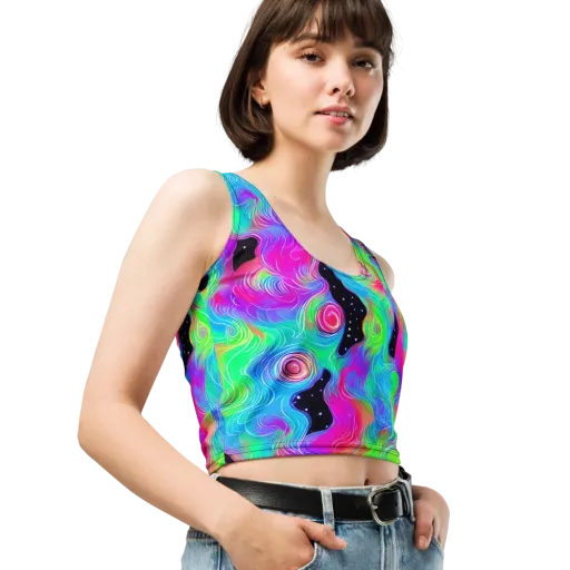 Vivid Infinity on a Crop Top