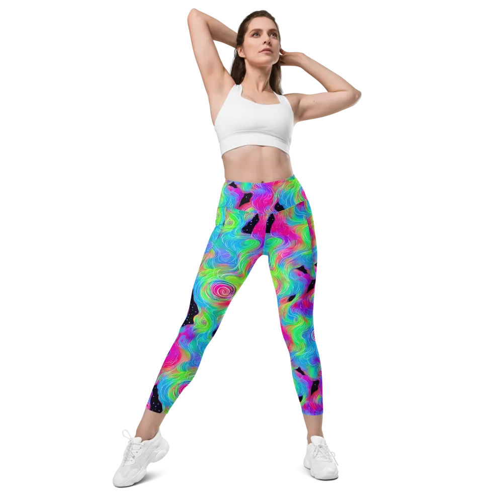 Vivid Infinity on Leggings with Pockets — Front