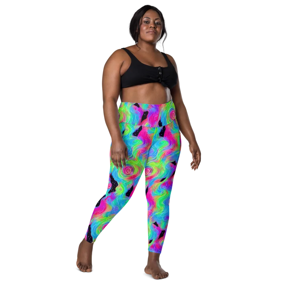 Vivid Infinity on Leggings with Pockets — Front
