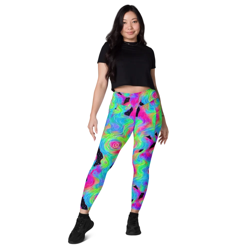 Vivid Infinity on Leggings with Pockets — Front