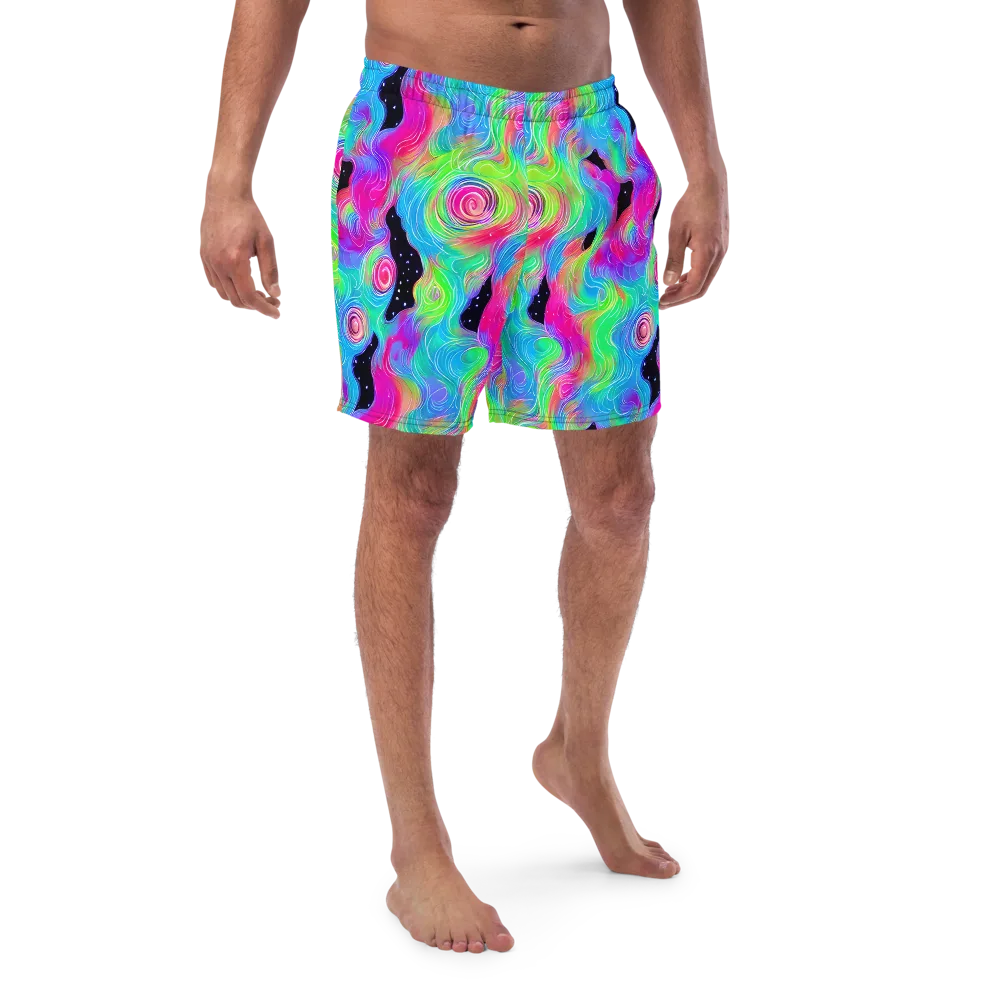 Vivid Infinity on Swim Trunks — Front