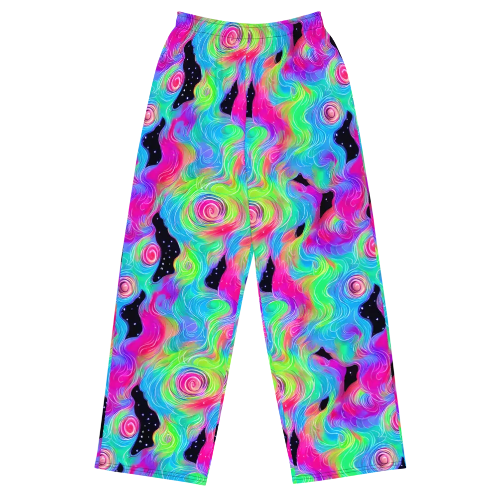 Vivid Infinity on Wide-Leg Pants — Front