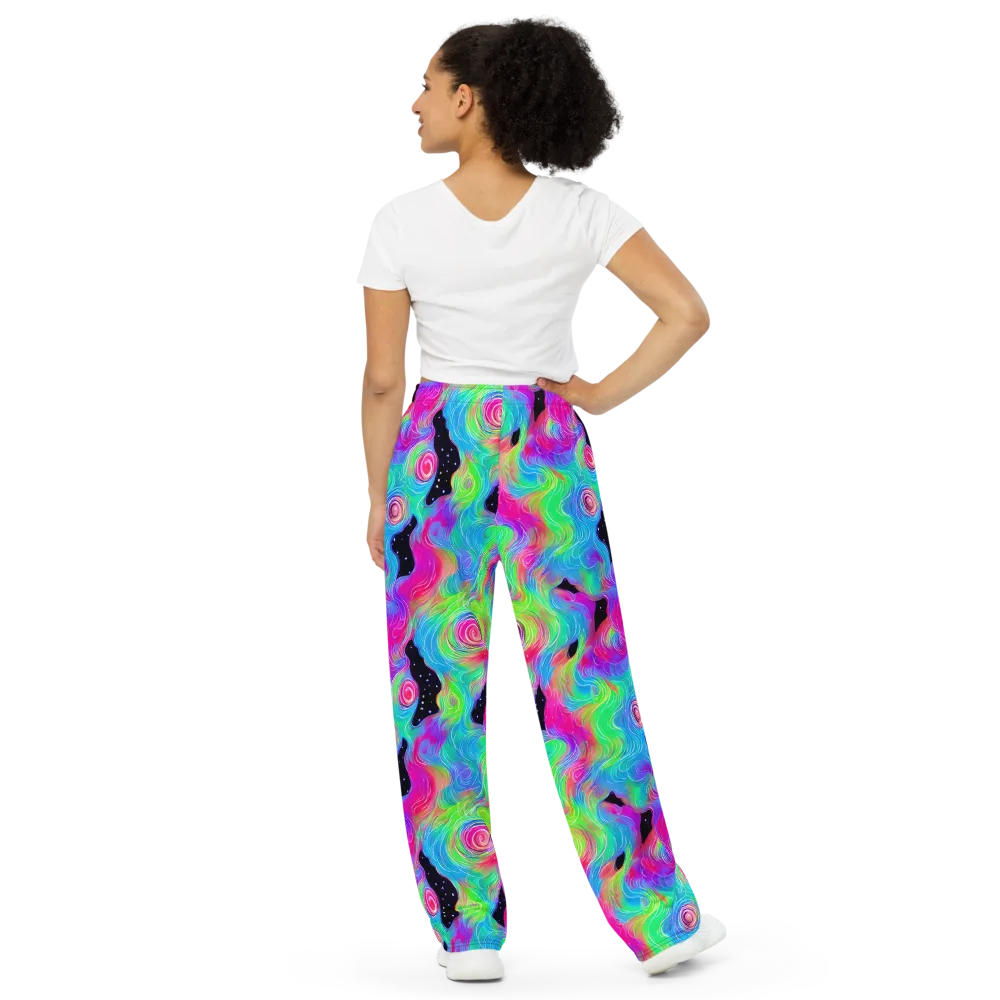 Vivid Infinity on Wide-Leg Pants — Back
