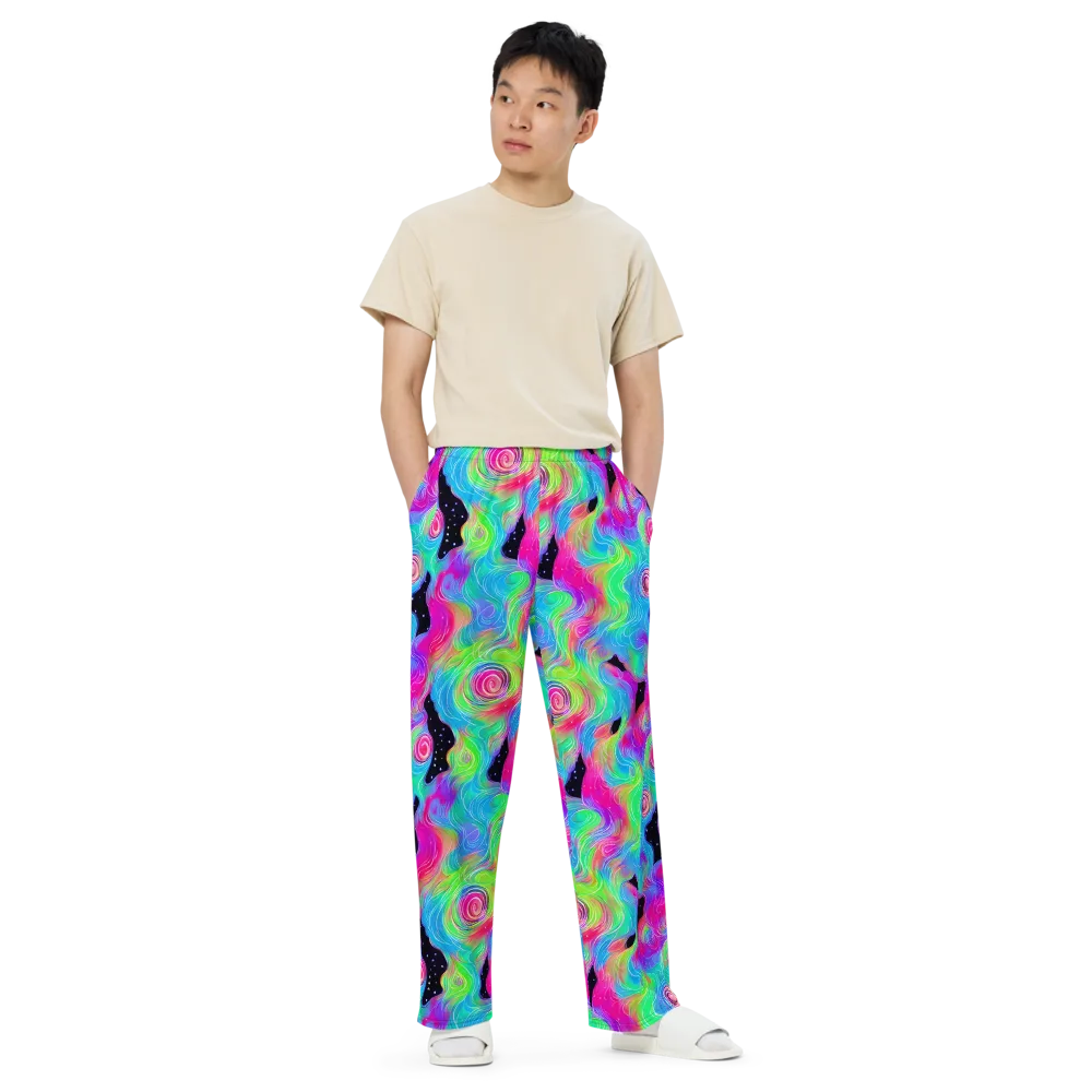 Vivid Infinity on Wide-Leg Pants — Front