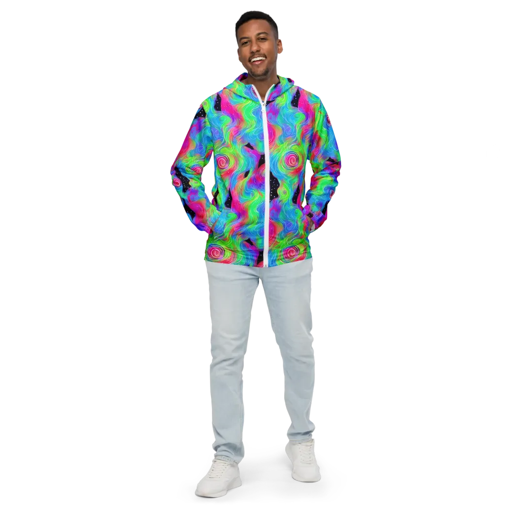 Vivid Infinity on Men's Windbreaker — Front