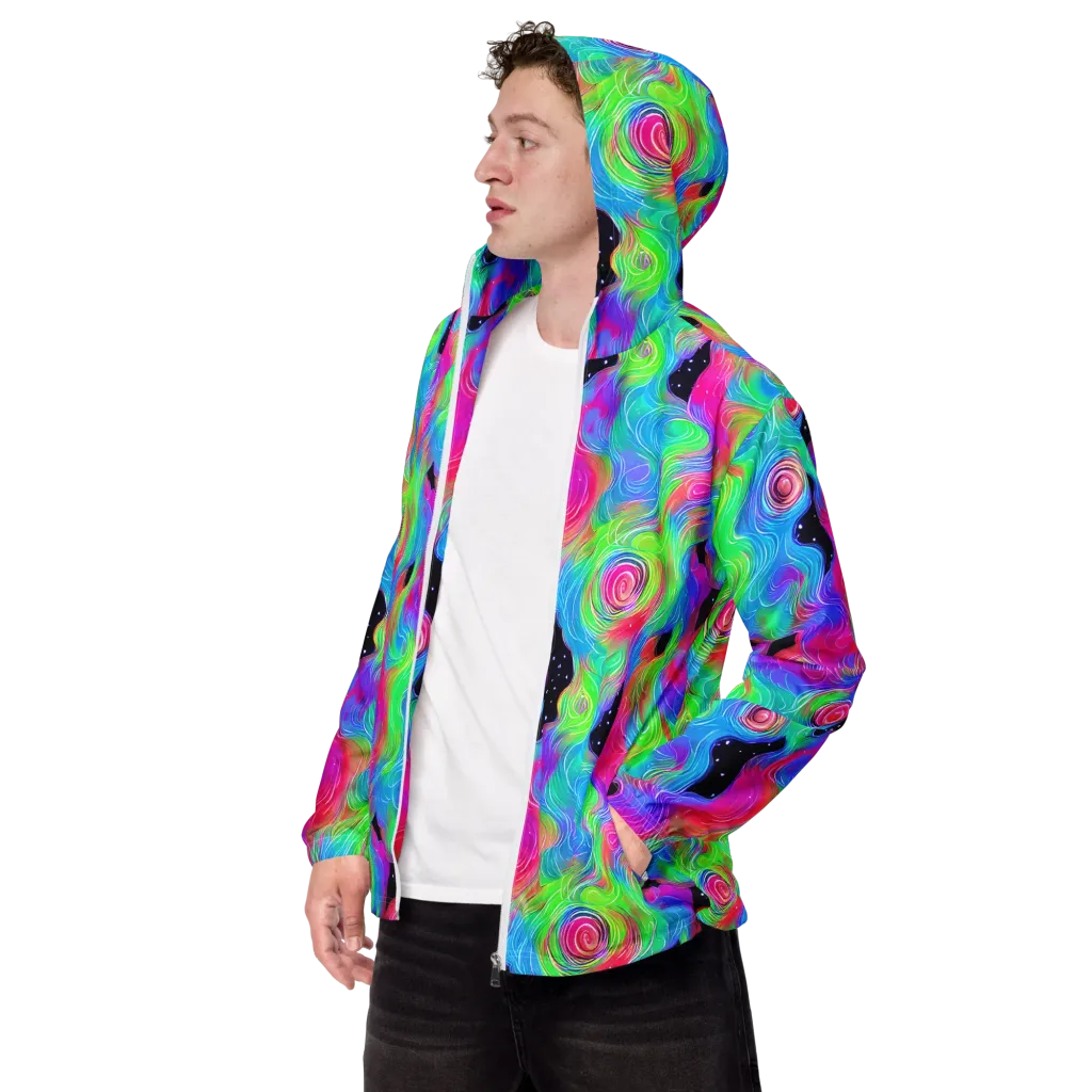 Vivid Infinity on Men's Windbreaker — Left Front