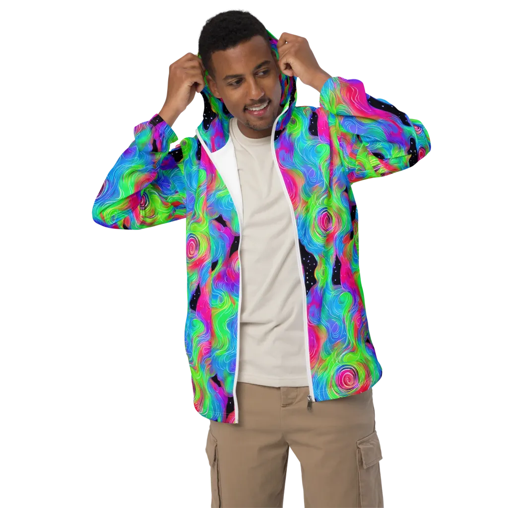 Vivid Infinity on Men's Windbreaker — Front