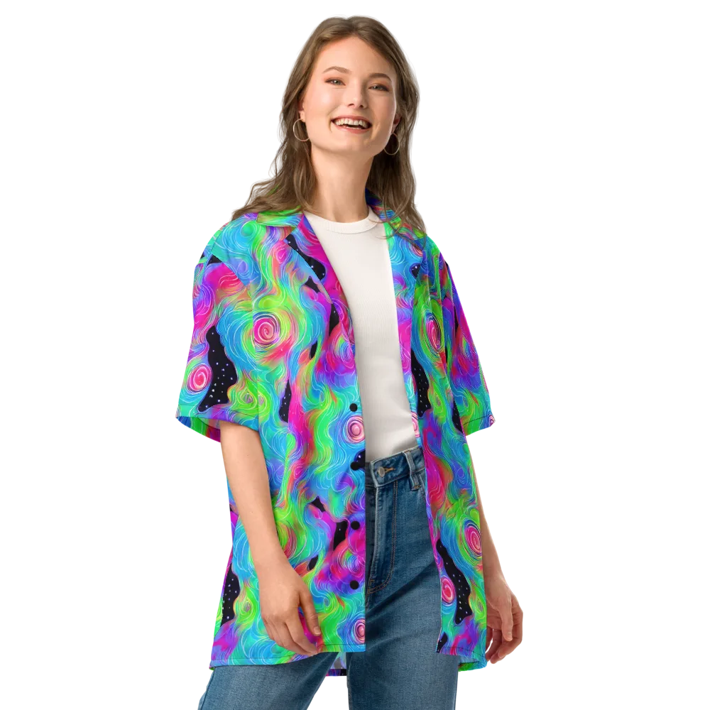 Vivid Infinity on Button Shirt — Front