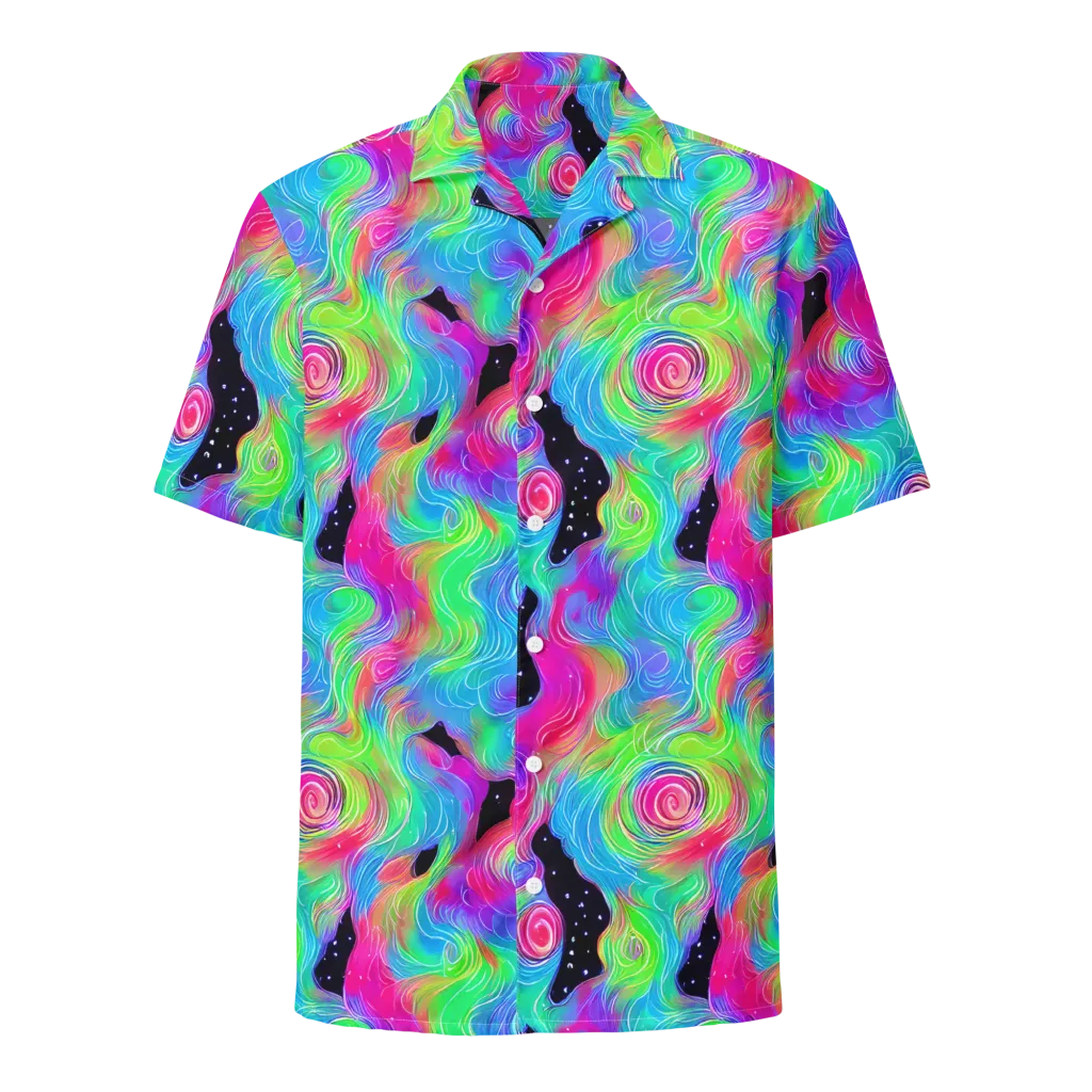 Vivid Infinity on Button Shirt — Front