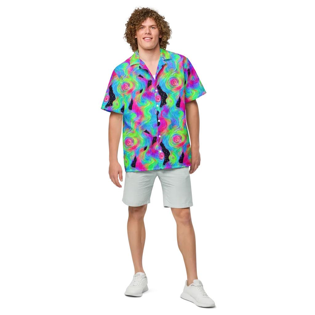 Vivid Infinity on Button Shirt — Front